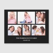 6セクションカスタムフォトブラックフレーム (正面)