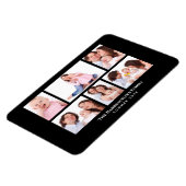 6セクションカスタムフォトブラックフレーム マグネット (左側)