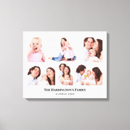 6セクションカスタムフォトミニマリストグレーフレーム キャンバスプリント