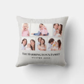 6セクションカスタムフォトミニマリストグレーフレーム クッション (裏面)