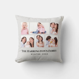 6セクションカスタムフォトミニマリストグレーフレーム クッション