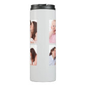 6セクションカスタムフォトミニマリストグレーフレーム タンブラー (裏面)