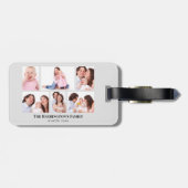 6セクションカスタムフォトミニマリストグレーフレーム ラゲッジタグ (裏面横)