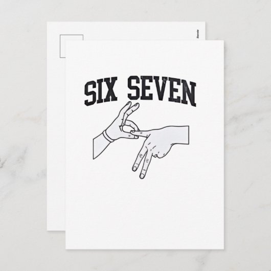 6セブンミームウイルス67メイスン手話 シーズンポストカード (正面/裏面)