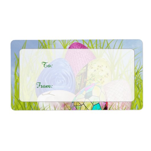 6ダースのイースターエッグ ラベル (正面)