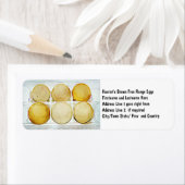 6ダースの茶色の卵 ラベル (インサイチュ)