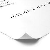 6テーブルモダン席の座席表 ポスター (角)