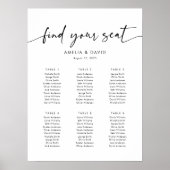 6テーブル席の座席表 ポスター (正面)