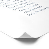 6テーブル私たちお気に入りのの人の座席表 ポスター (角)