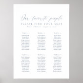 6テーブル私たちお気に入りのの人の座席表 ポスター (正面)