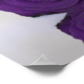 6テーブル紫エレガントのバラの座席表 ポスター (角)