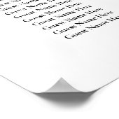 6テーブル緑のエレガントな結婚式のシーティングチャート ポスター (角)