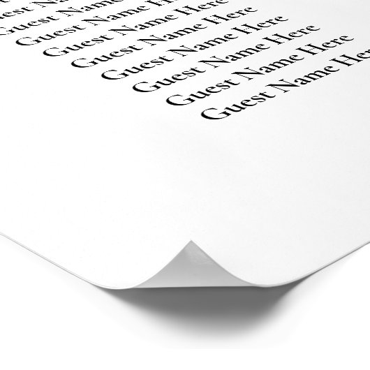 6テーブル緑のエレガントな結婚式のシーティングチャート ポスター (角)