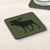 6ニューファンドランドタータンチェック飲み物用コースタームース コースター (左側)