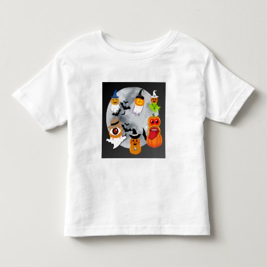 6ハロウィーンキャラクター トドラーTシャツ (正面)