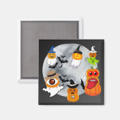 6ハロウィーンキャラクター マグネット (正面/裏面)