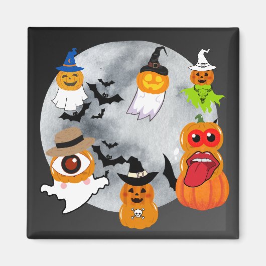 6ハロウィーンキャラクター マグネット (正面)