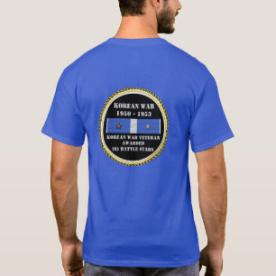 6バトルスターズ韓国戦争退役軍人 Tシャツ