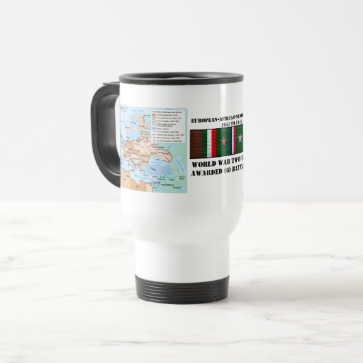 6バトルスター/第二次世界大戦退役軍人 トラベルマグ (正面左)