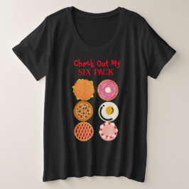 6パックおもしろいプラスTシャツ プラスサイズTシャツ
