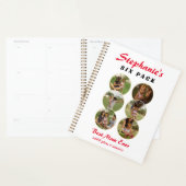 ♥ 6パックおもしろいママBod 6枚の写真マ最高のマー・エバー プランナー手帳 (ディスプレー)