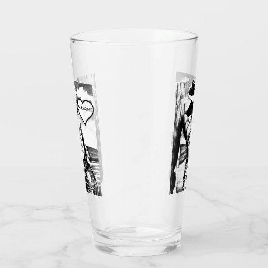 6パックのカウボーイアートスケッチとハートの名前をカスタムする タンブラーグラス (右)