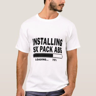 6パックのABSを取付けること Tシャツ