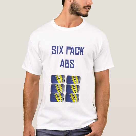 6パックのABS Tシャツ (正面)