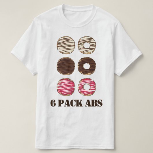6パックのABS Tシャツ (デザイン正面)