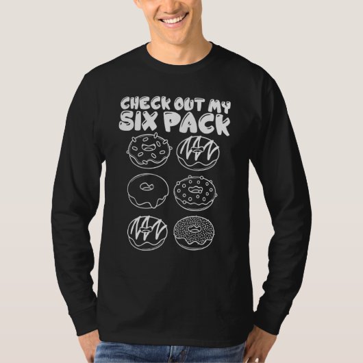 6パックをチェックアウト Tシャツ (正面)