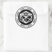 6パック考え™素晴らしいを使用しない ラウンドシール (バッグ)