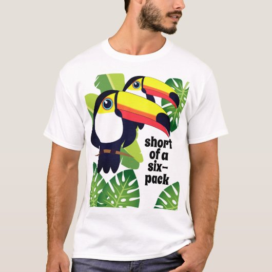6パック[カスタムな文字]の短いToucans Tシャツ (正面)