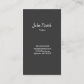 6パックAbsフィットネスリップビジネスカード 名刺 (裏面)