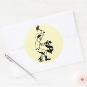 6パックAnarcho-punkスタンプ ラウンドシール (封筒)