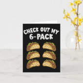 6パックTaco Cinco De Mayoメキシコ人 カード (黄色い花)