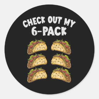 6パックTaco Cinco De Mayoメキシコ人 ラウンドシール