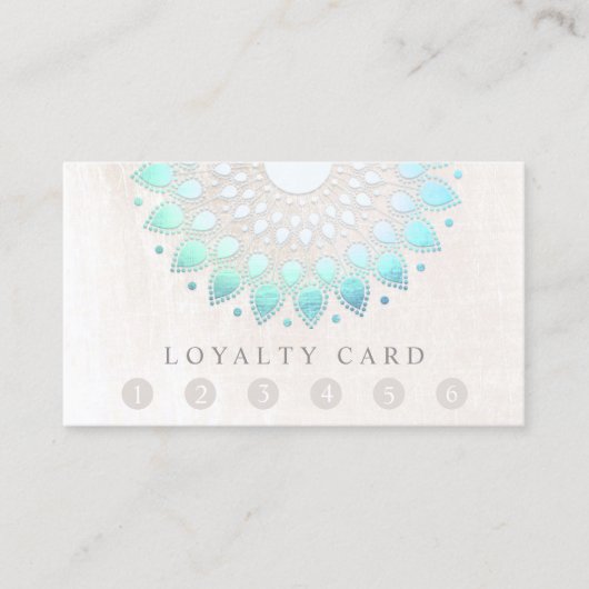 6パンチカスタマーロイヤリティマッサージスパロータス ロイヤリティカード (正面)