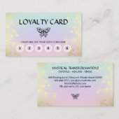 *~* 6パンチバタフライモット魔法レインボーパステル  ロイヤリティカード (正面/裏面)