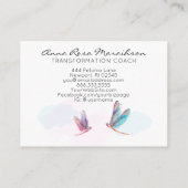 *~* 6パンチ穴ピンクブルートンボロイヤリティカード ロイヤリティカード (裏面)