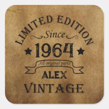 6パーソナライズされたヴィンテージ60歳の誕生日パーティー