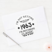 6パーソナライズされたヴィンテージ60歳の誕生日パーティー ラウンドシール (封筒)