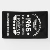 6パーソナライズされたヴィンテージ60歳の誕生日パーティー 横断幕 (横)