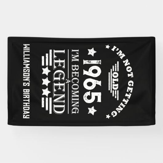 6パーソナライズされたヴィンテージ60歳の誕生日パーティー 横断幕 (横)