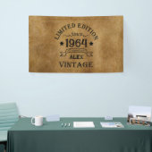 6パーソナライズされたヴィンテージ60歳の誕生日パーティー 横断幕 (トレードショー)