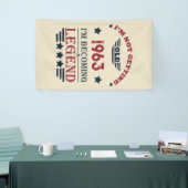 6パーソナライズされたヴィンテージ60歳の誕生日パーティー 横断幕 (トレードショー)