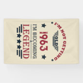 6パーソナライズされたヴィンテージ60歳の誕生日パーティー 横断幕 (横)