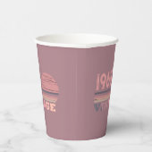 6パーソナライズされたヴィンテージ60歳の誕生日パーティー 紙コップ (右)