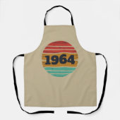 6パーソナライズされたヴィンテージ60歳の誕生日プレゼント エプロン (正面)