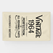 6パーソナライズされたヴィンテージ60歳の誕生日プレゼント 横断幕 (横)