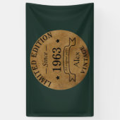 6パーソナライズされたヴィンテージ60歳の誕生日プレゼント 横断幕 (縦)